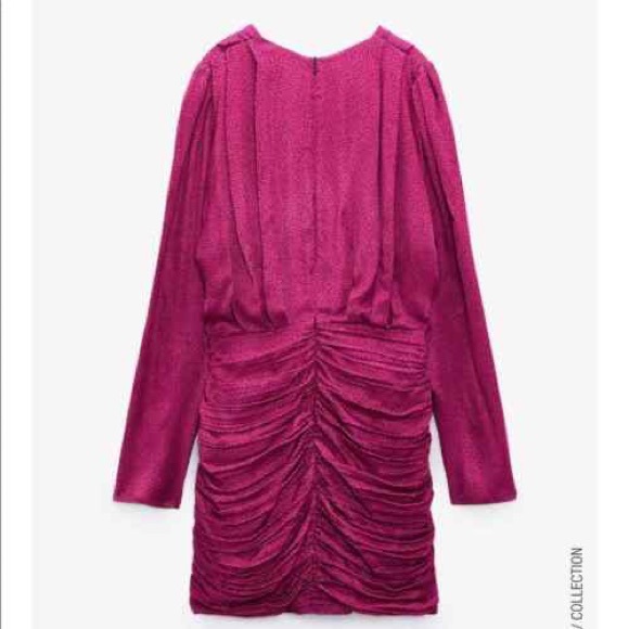 New with tags Zara pink polka dot mini dress - Picture 4 of 5